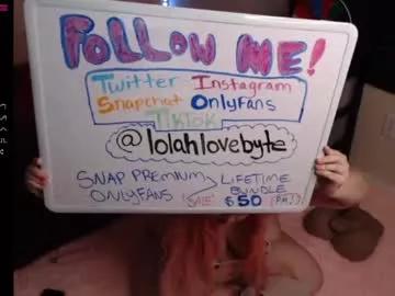 lolahlovebyte from Chaturbate