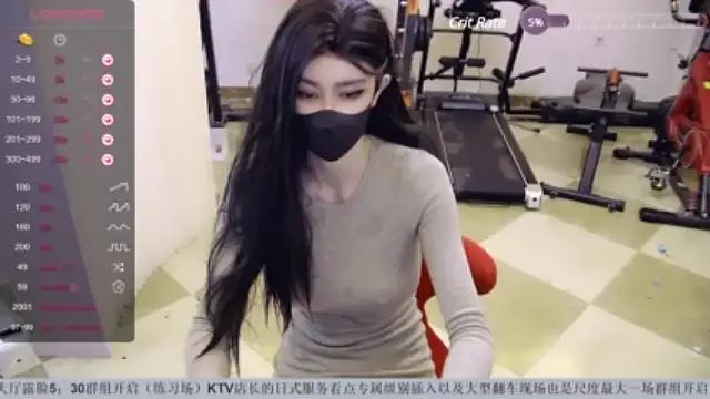 Cling to live show with 610HeiZhen from StripChat 