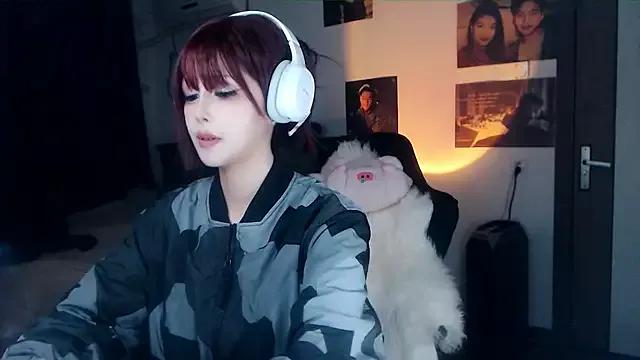 Cling to live show with candy_cola from StripChat 