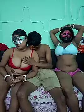 Indian_threesom_4 from StripChat is Group
